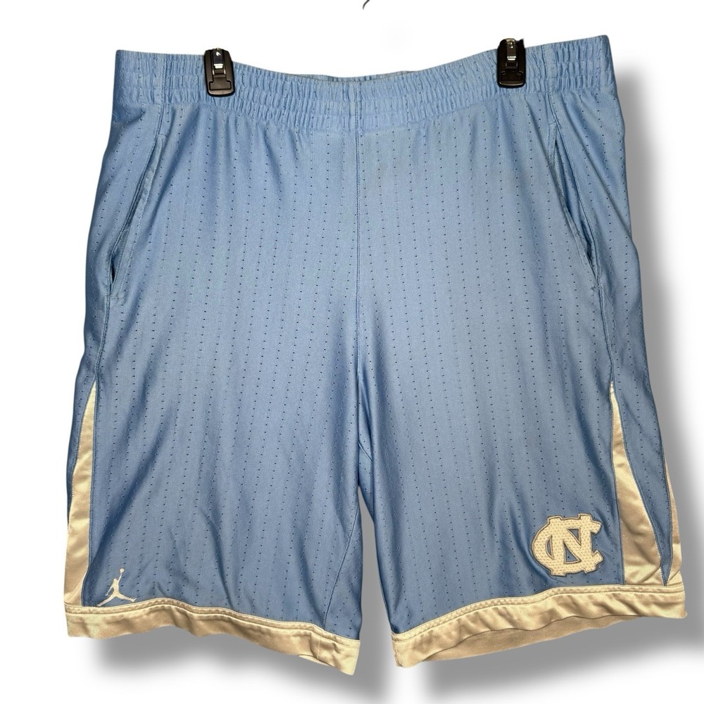 VTG Jordan Shorts Y2K Mens XL Blue UNC Tar Heels Basketball Carolina Athletic